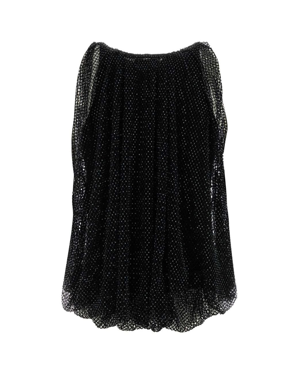 Sportmax Black Mesh Nodo Top