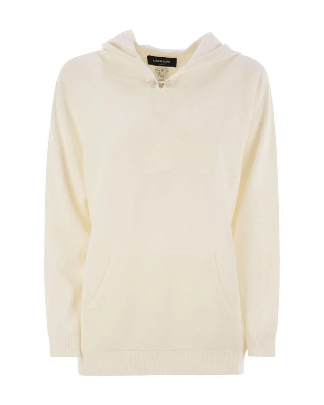 Fabiana Filippi Natural Platinum Hoodie