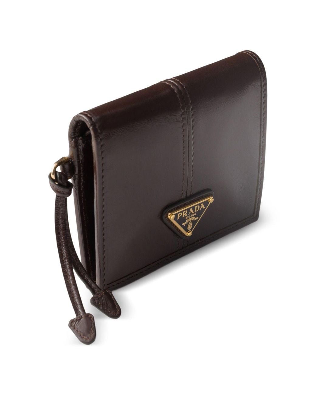 Prada Brown Small Leather Wallet