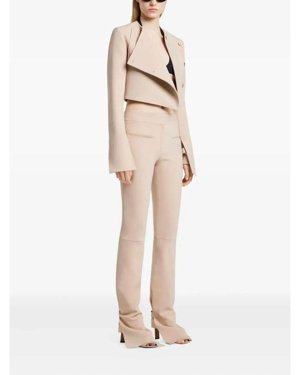 Courreges Natural Courregès Bootcut Trousers