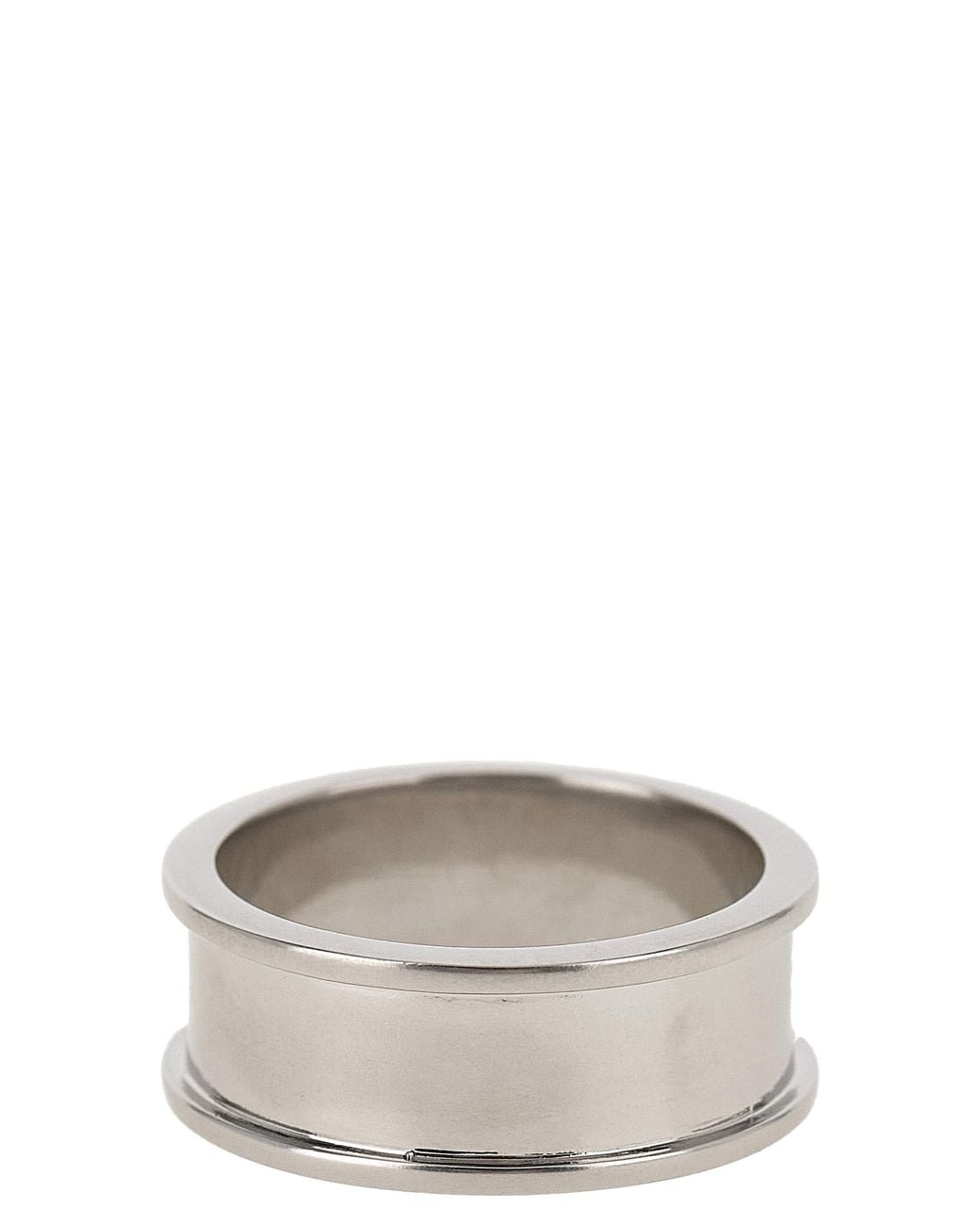 MM6 by Maison Margiela Gray 'Numeric' Ring for men