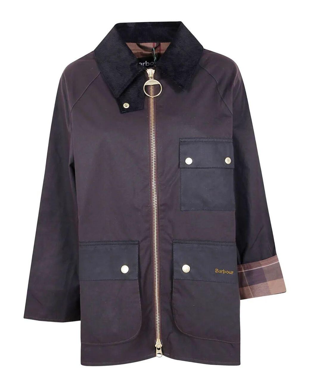 Barbour Blue Safari Poplin Mini Dress