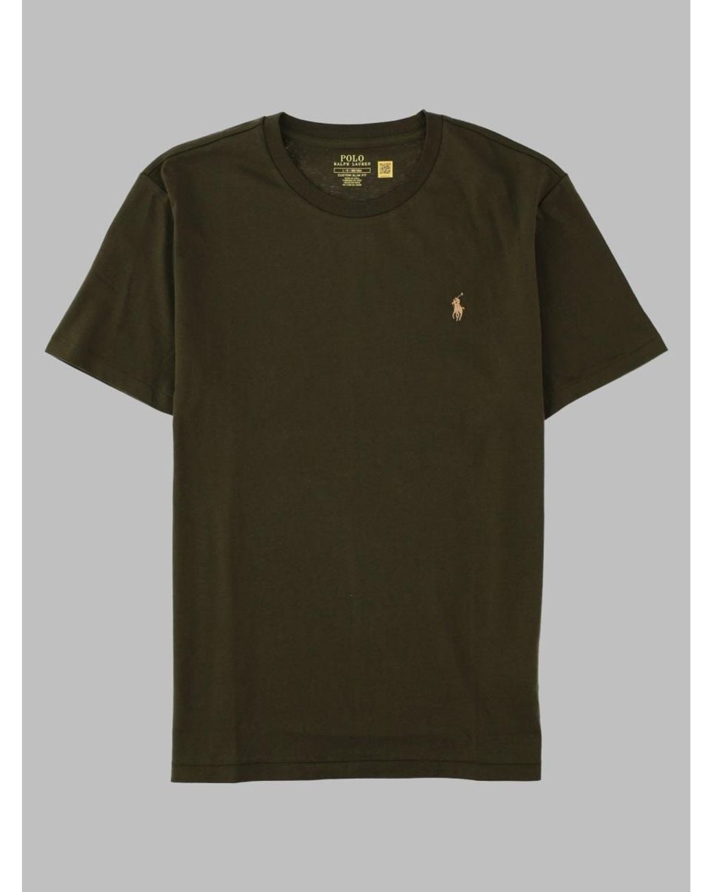 Polo Ralph Lauren Green Logo Crewneck T-Shirt for men