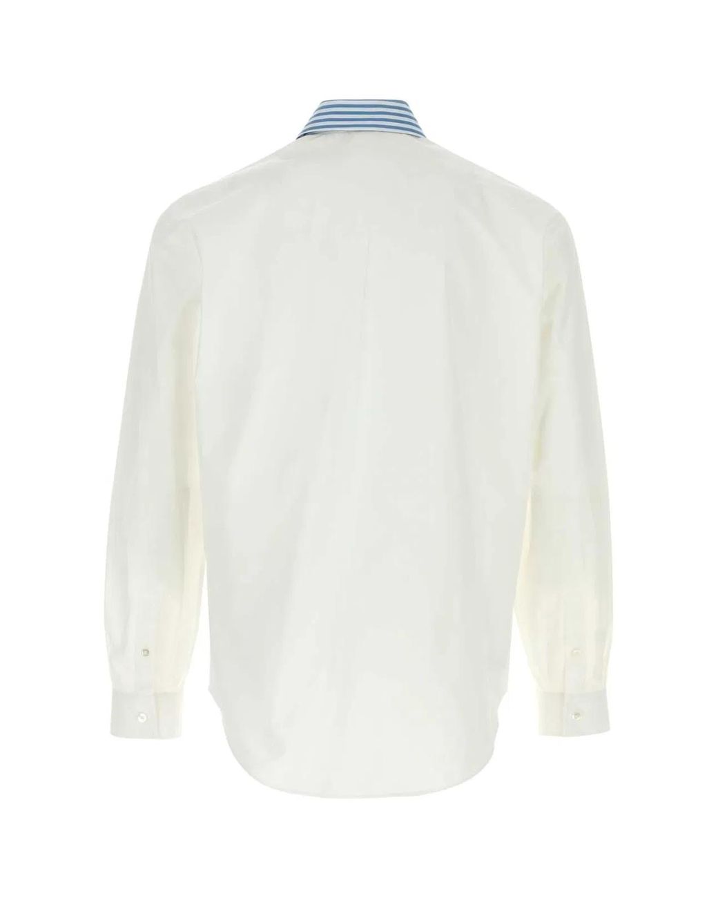 Fendi White Poplin Shirt for men