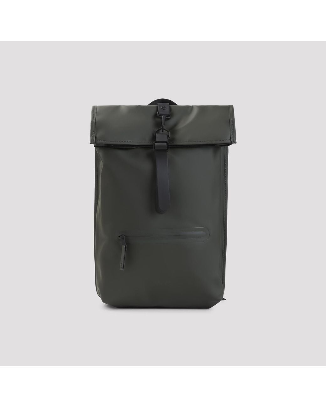 Rains Gray Rooltop Rucksack for men