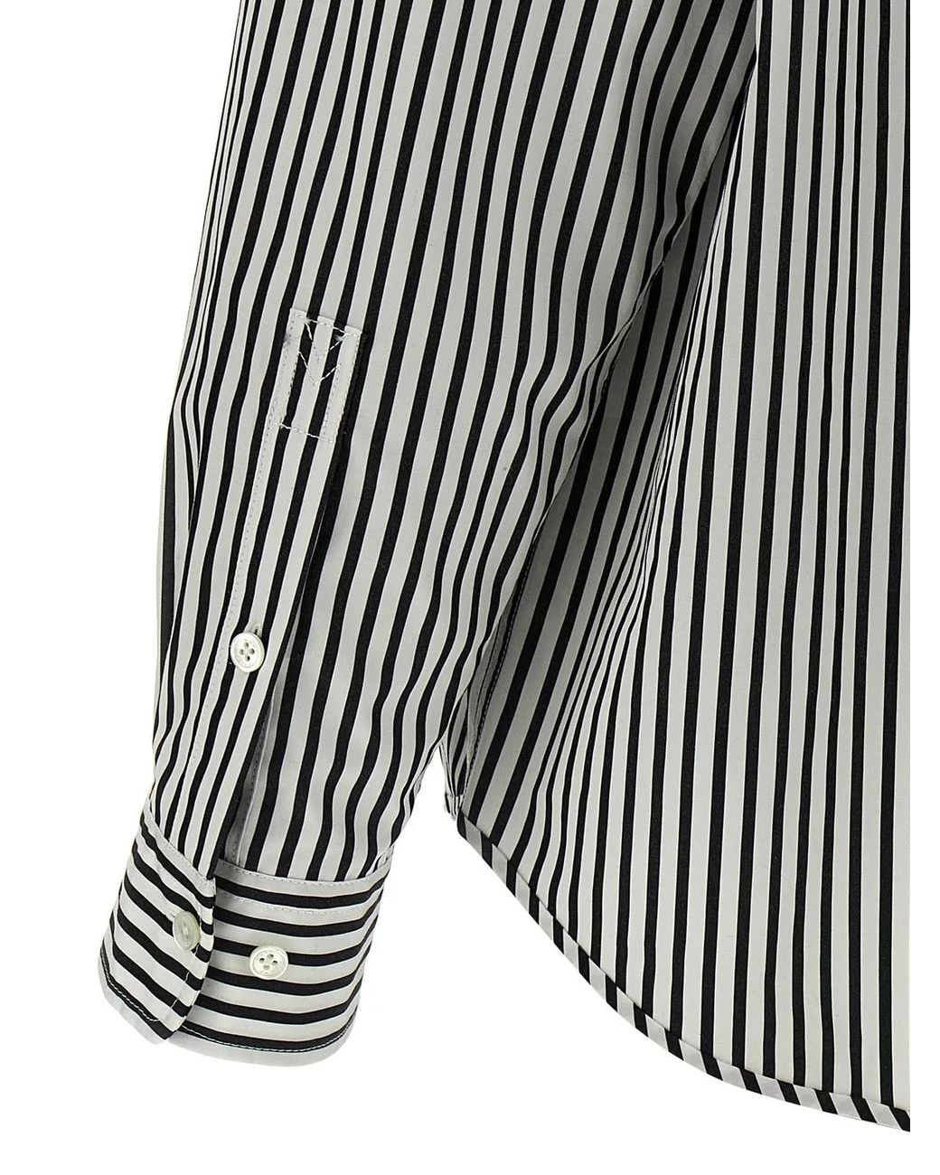 Marc Jacobs Gray 'The Striped Shirt' Shirt