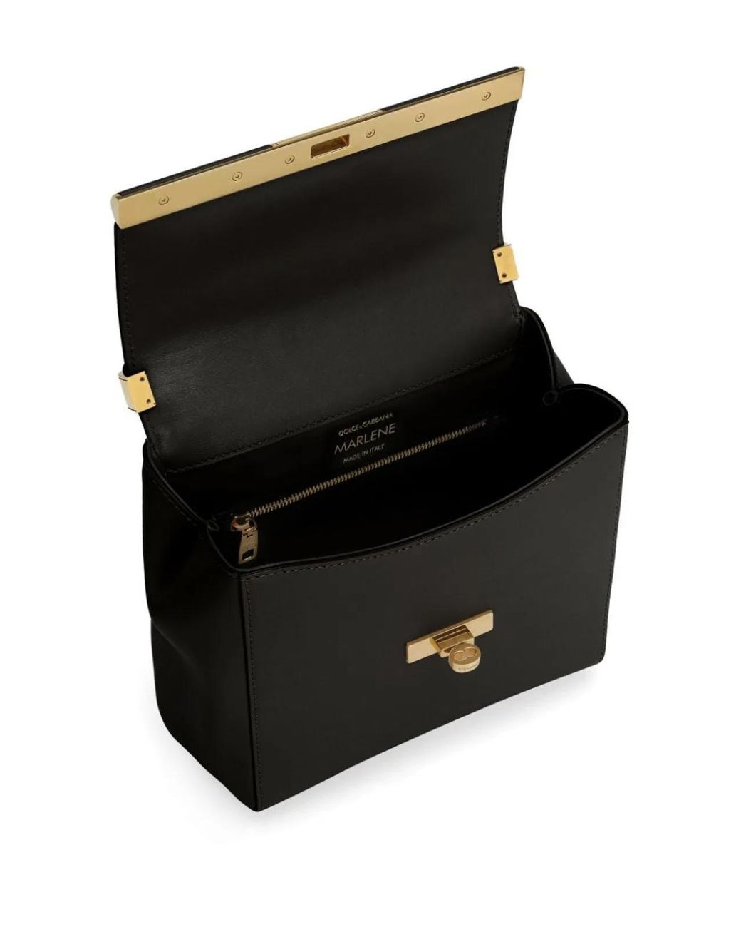 Dolce & Gabbana Black Dolce & Gabbana Leather Marlene Crossbody Bag