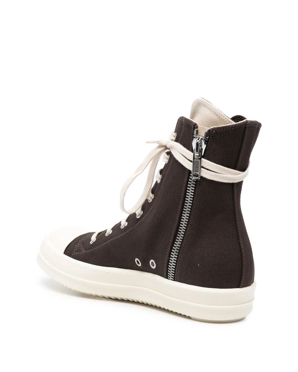 Rick Owens Black High Sneaks for men