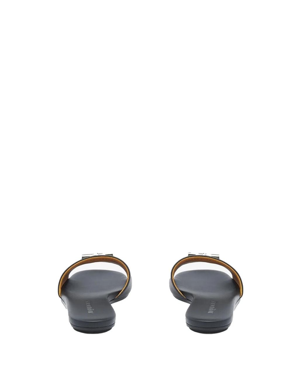 McQueen White Leather Sandals
