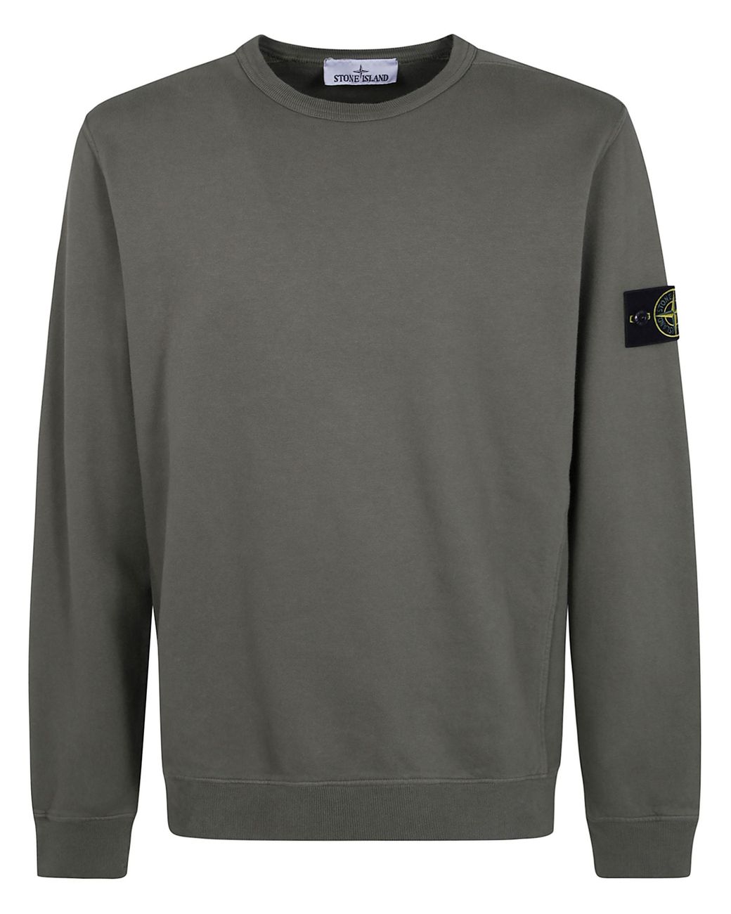Stone Island Gray Round Neck Sweatshirt for men