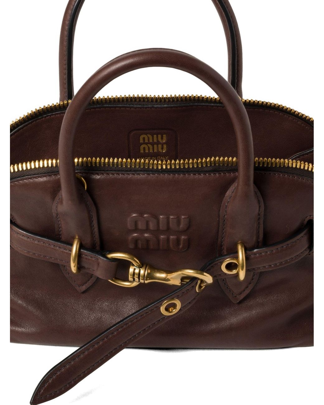 Miu Miu Brown Aventure Shoulder Bag