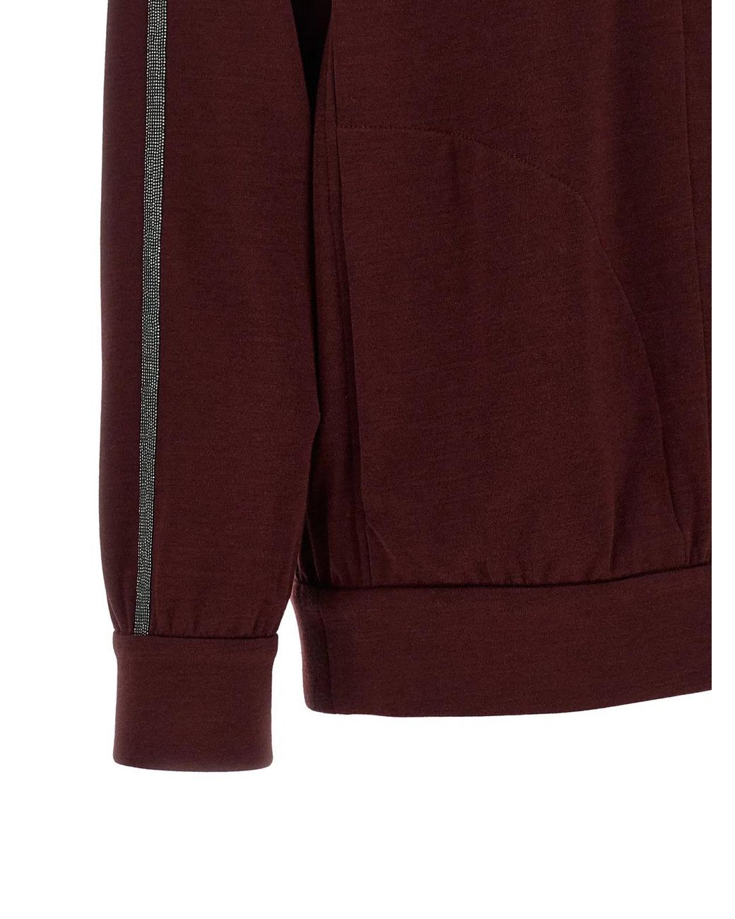 Brunello Cucinelli Purple Cotton Sweatshirt Clothing