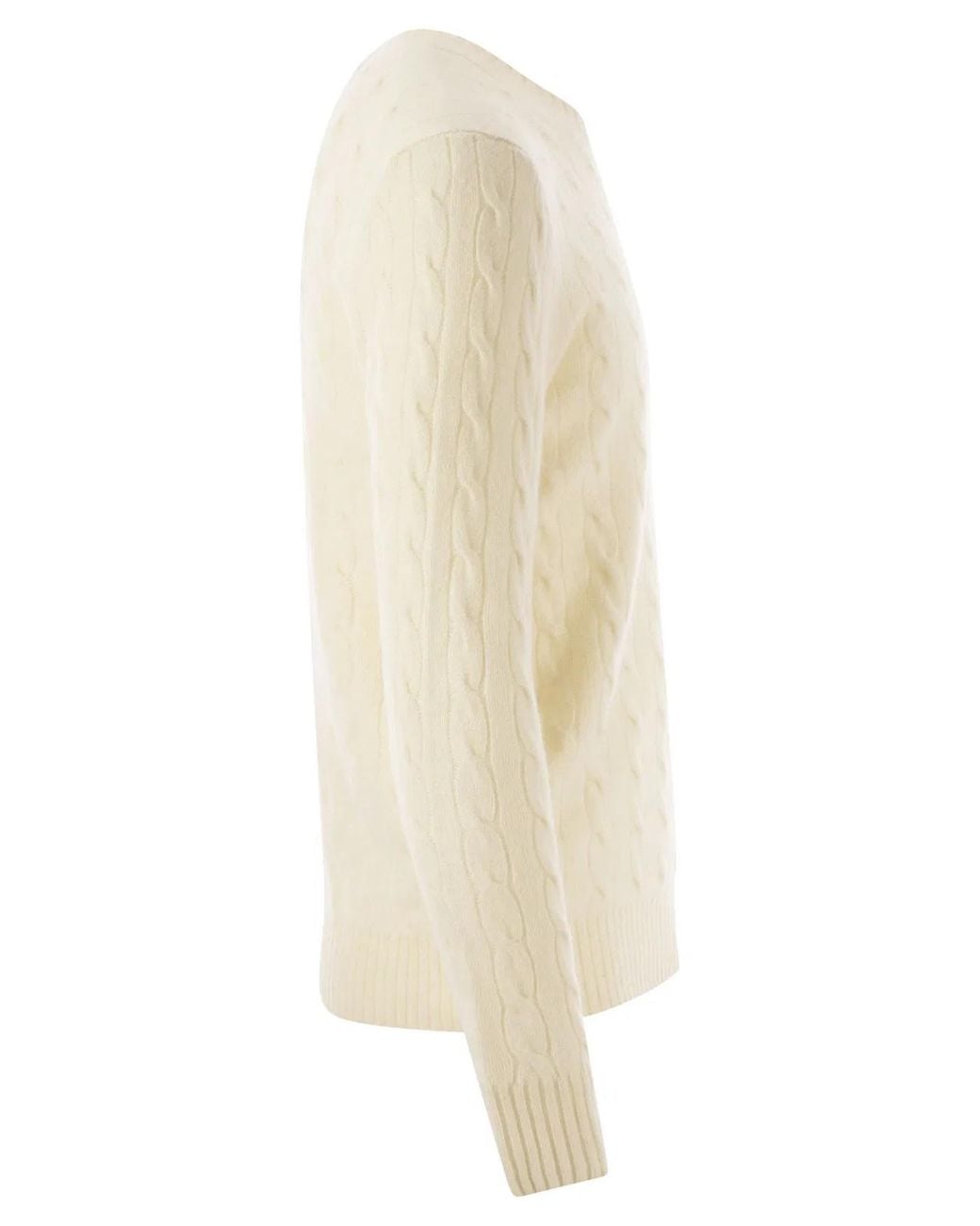 Polo Ralph Lauren Natural Wool And Cashmere Cable-Knit Sweater for men