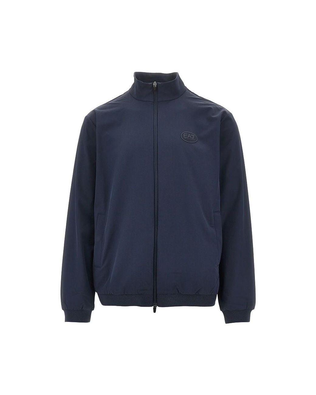 EA7 Blue Ventus7 Full-Zip Sweatshirt for men