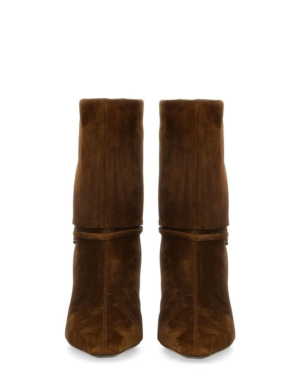 Saint Laurent Brown Stivaletto "Niki"