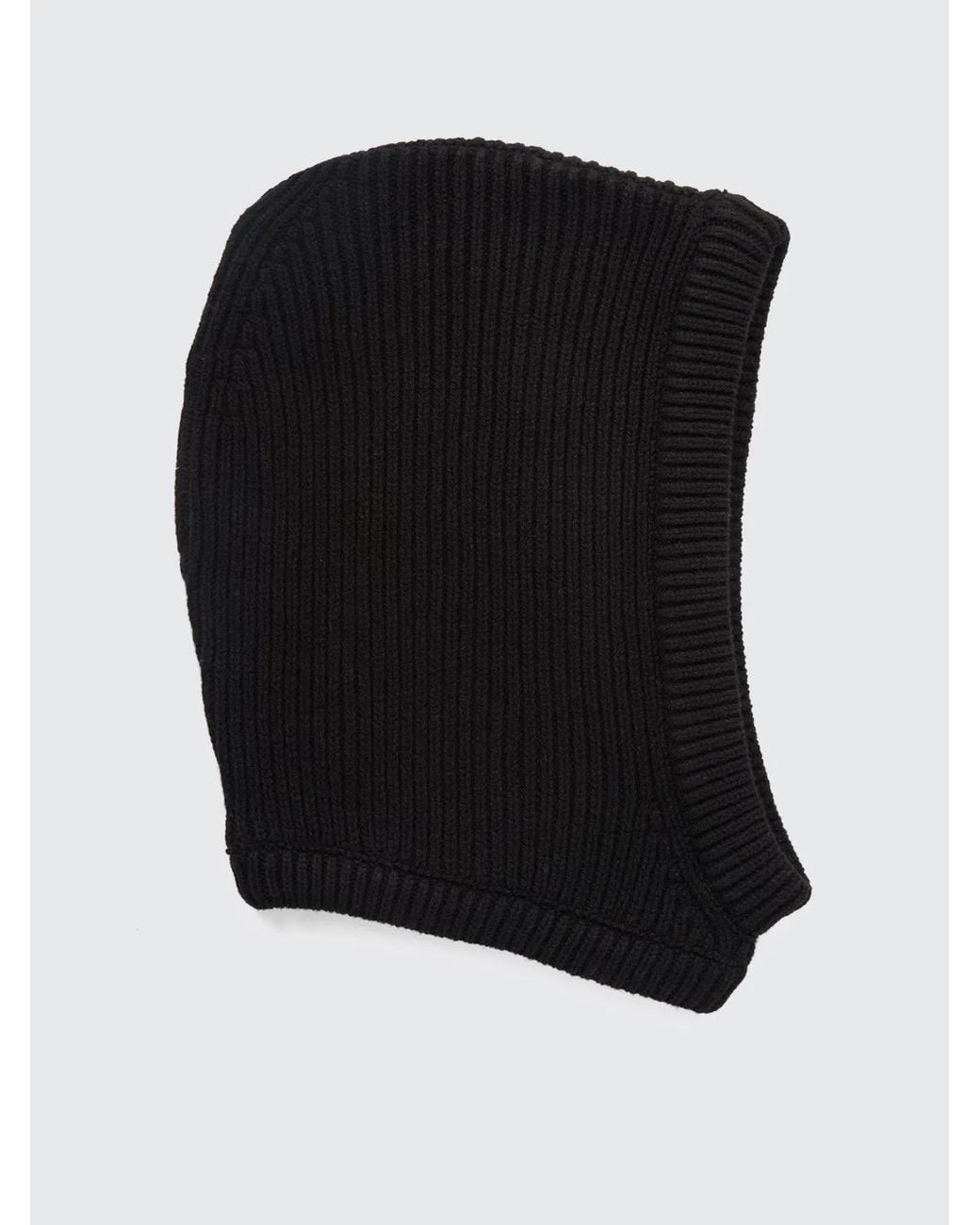 Rick Owens Black Knitted Hood for men