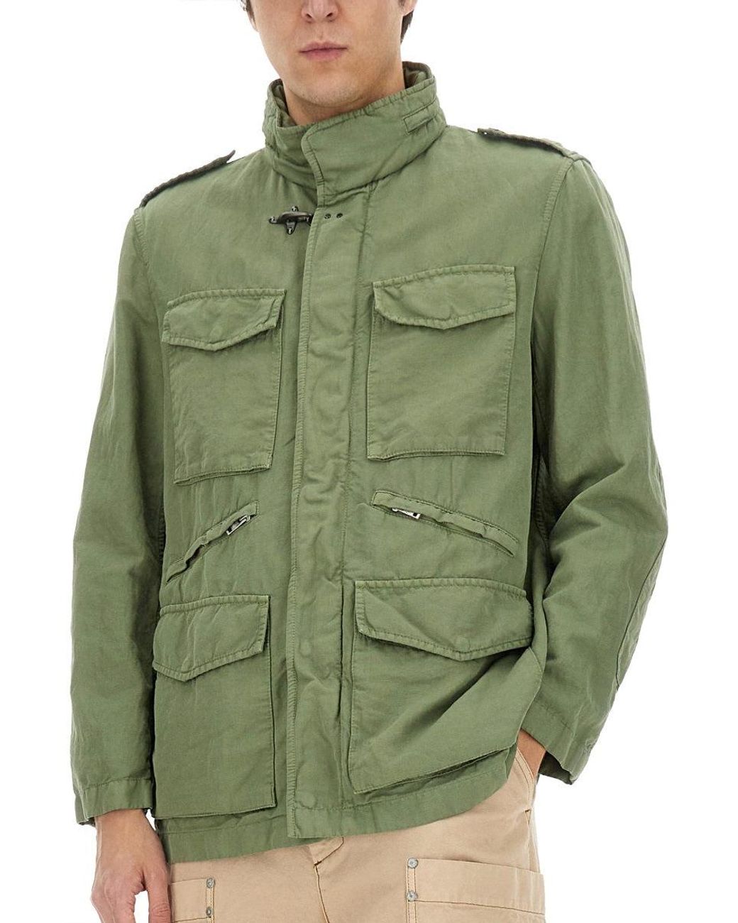 Fay Green Jacket With Pockets