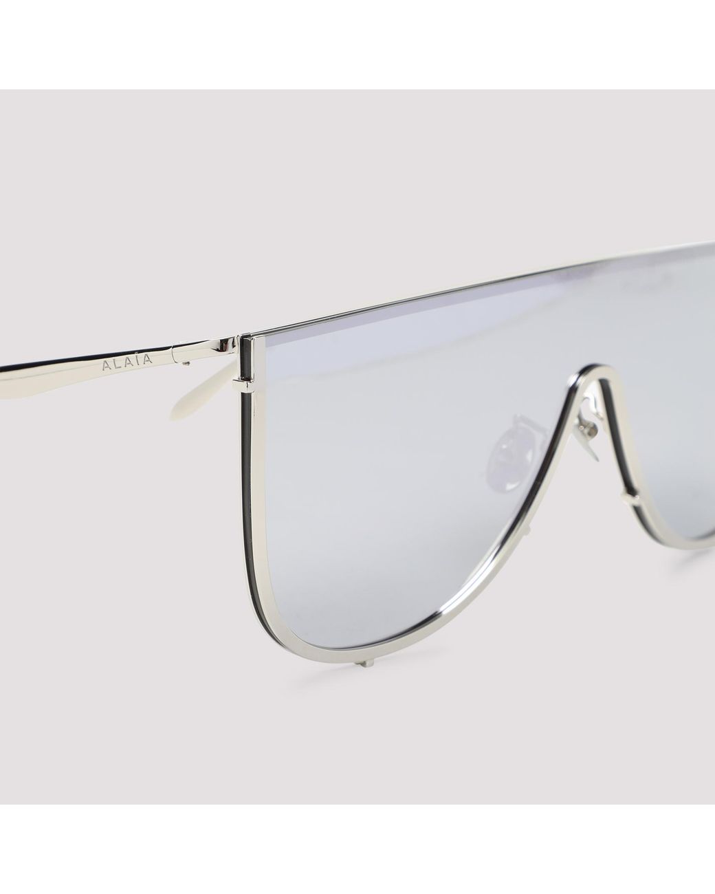 Alaïa Gray Alaia Mask Sunglasses