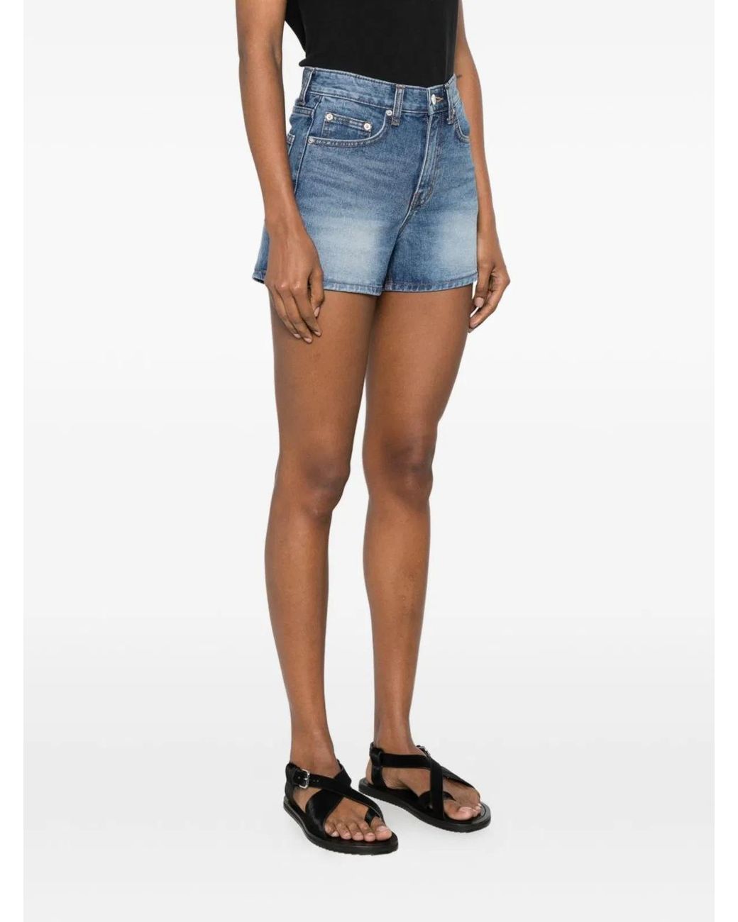 DUNST Blue Denim Mini Shorts