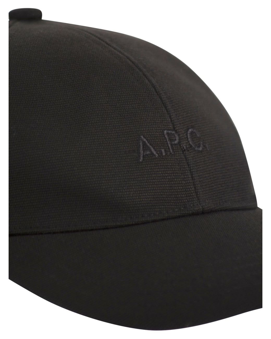 A.P.C. Black Embroidered Logo Cap