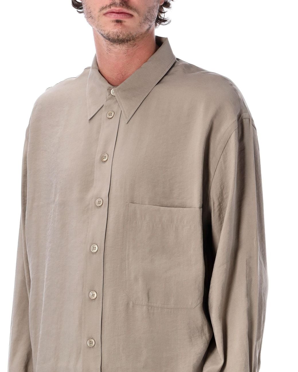 Studio Nicholson Gray Emper Modal Shirt for men