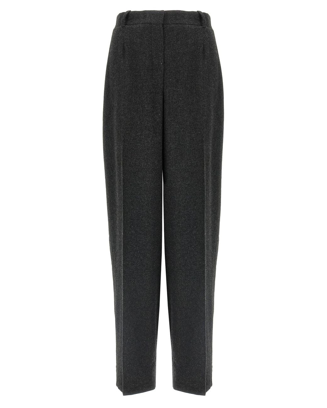 Totême Black 'Wide Flannel' Pants
