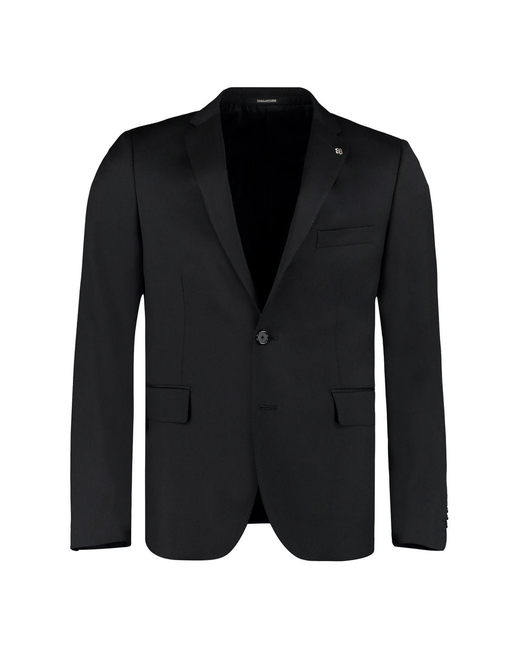 Tagliatore Black Virgin Wool Two-piece Suit for men