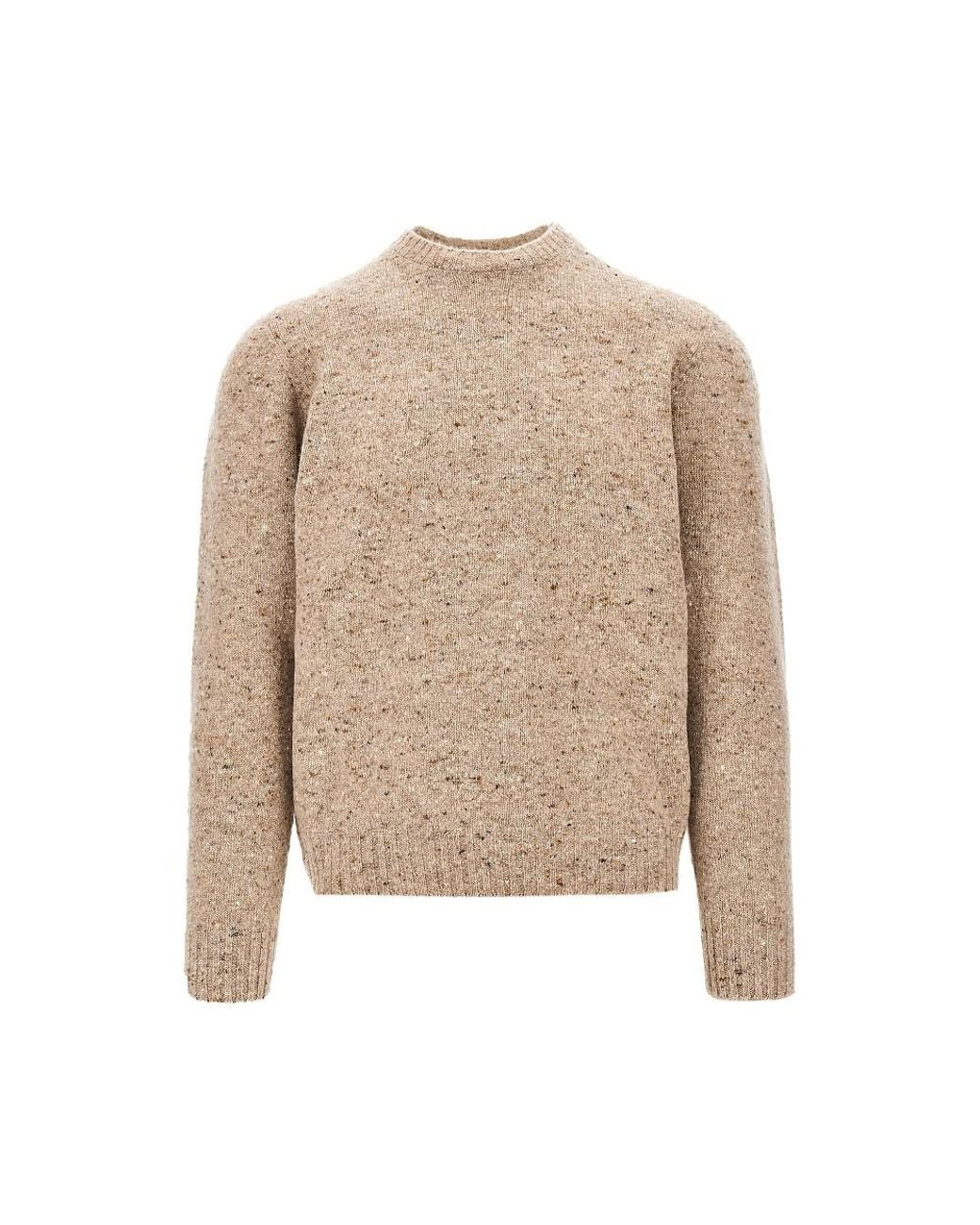 Drumohr Natural Wool And Cashmere Blend Knitted Sweater for men