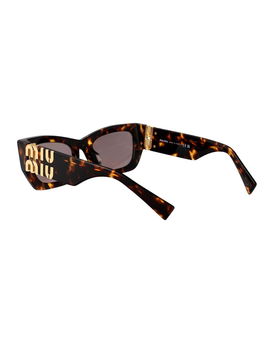 Miu Miu Brown Acetate Sunglasses