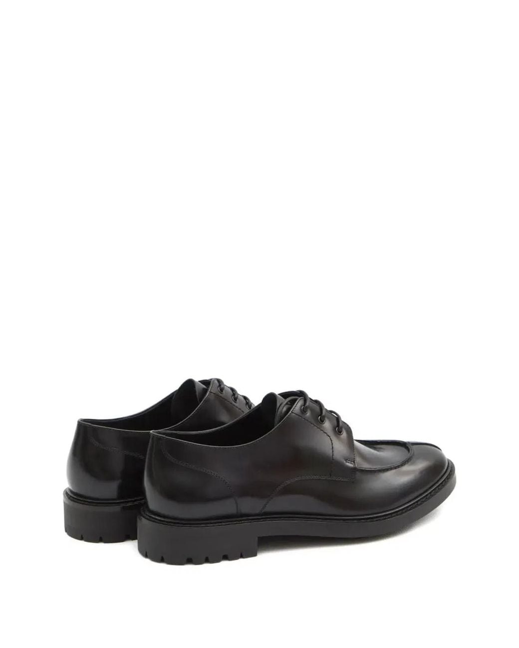 Saint Laurent Black Lino Derby Shoes for men