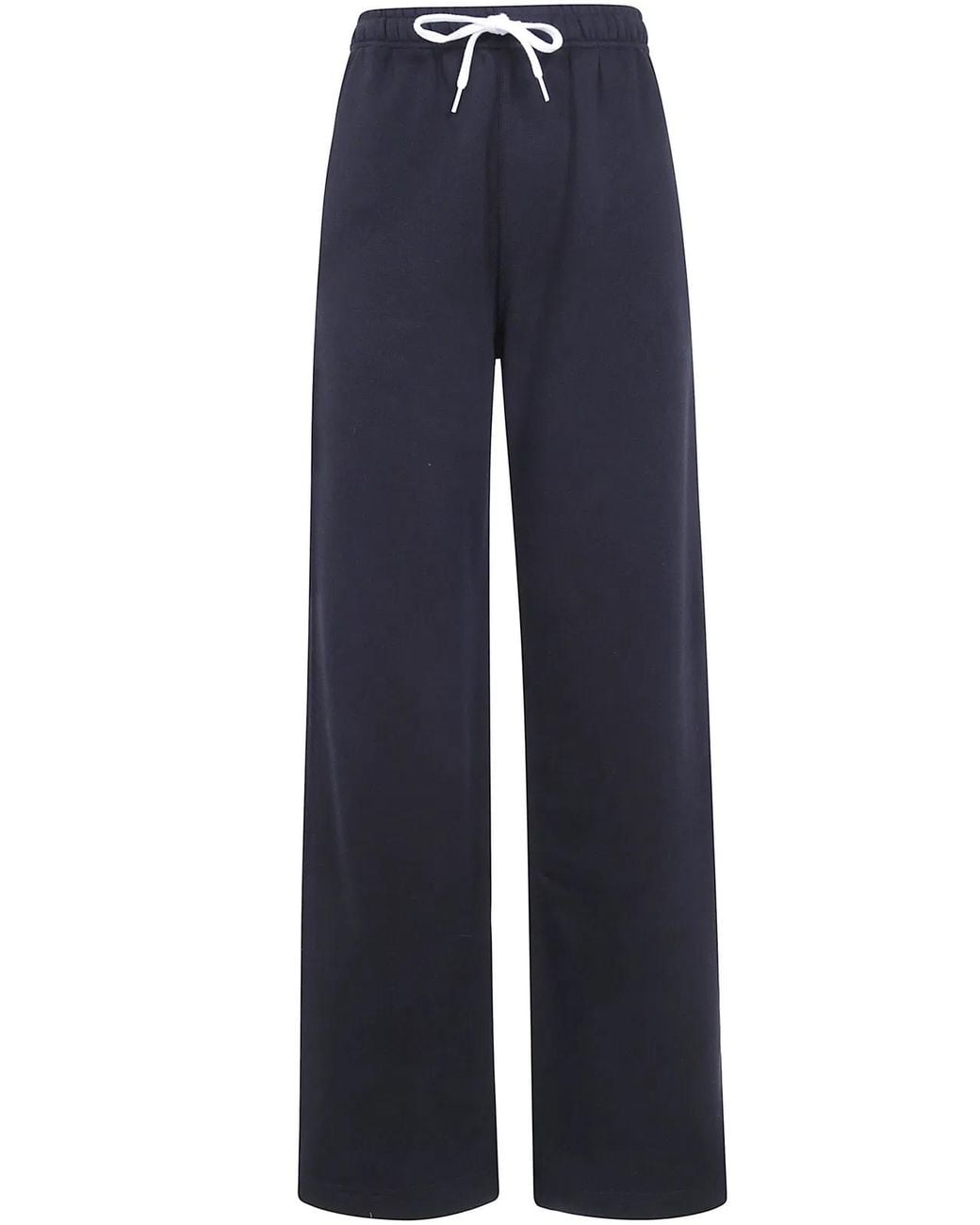 Polo Ralph Lauren Blue Knit Open Bottom Sweatpants