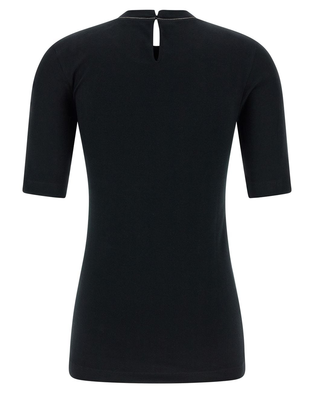 Brunello Cucinelli Black 'Monile' T-Shirt