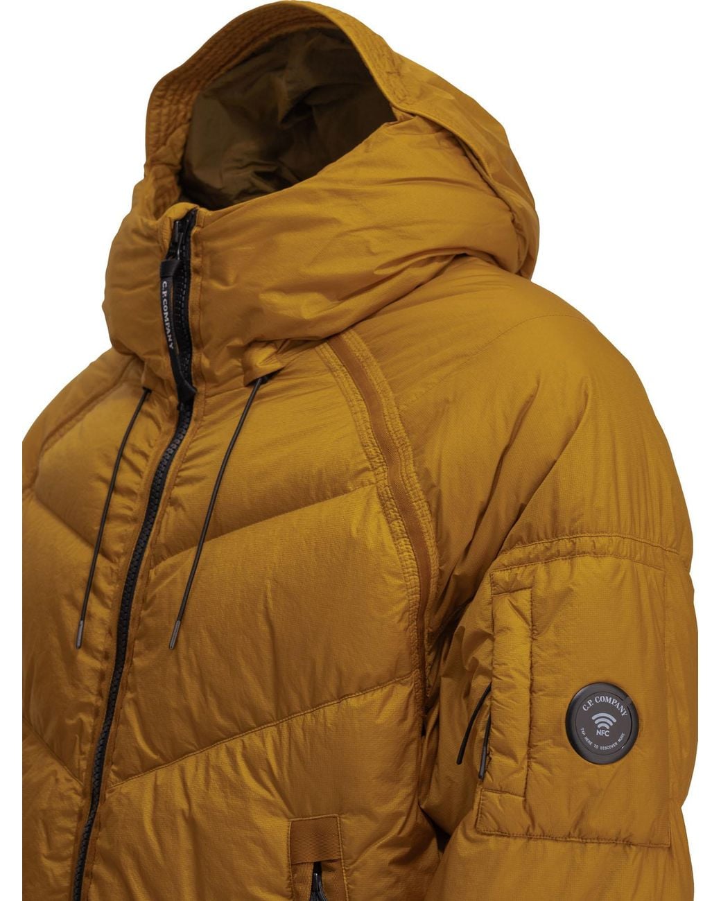 C P Company Brown C.P.Company "Down Shield" Short Down Jacket for men