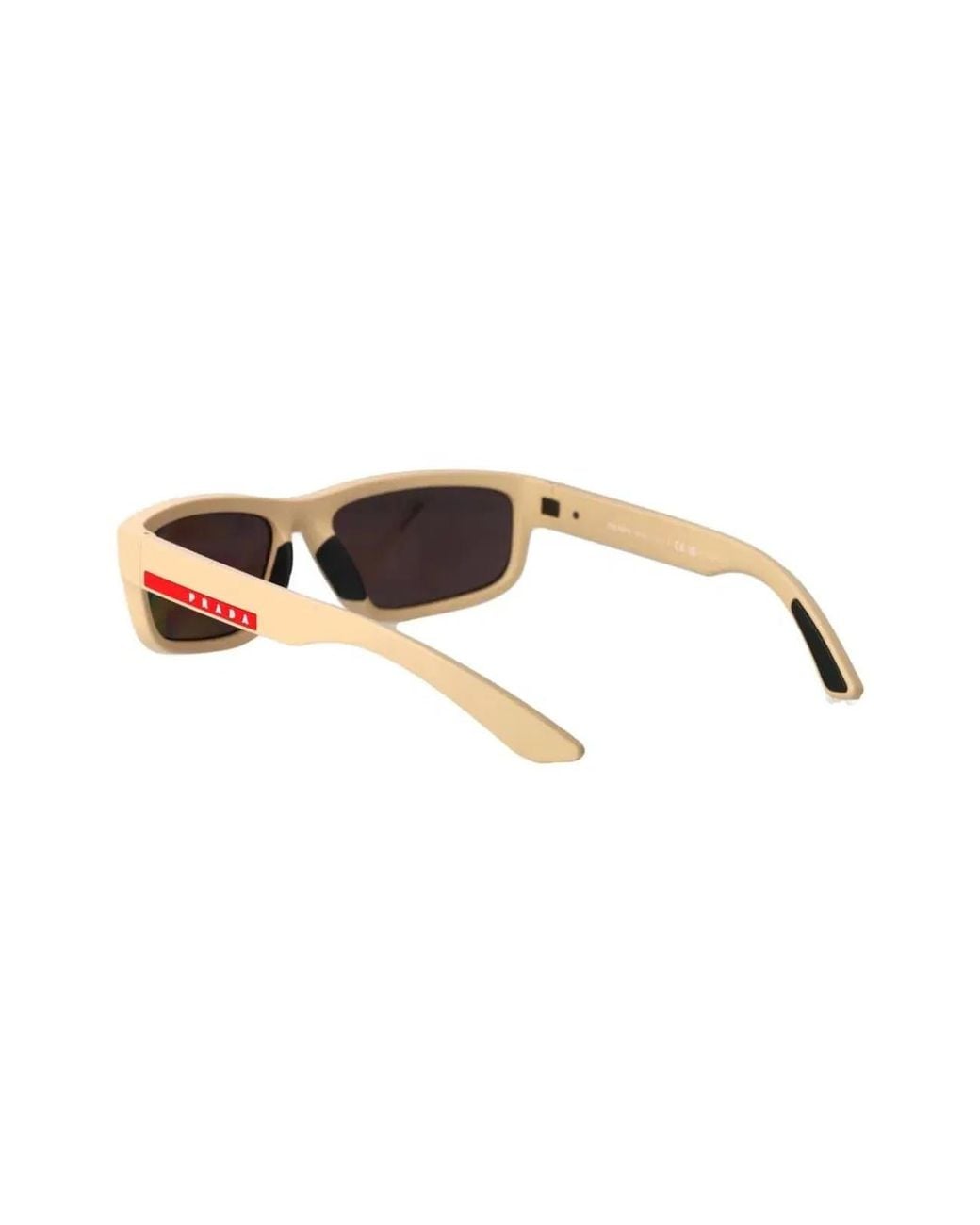 Prada Linea Rossa Gray Injected Sunglasses for men