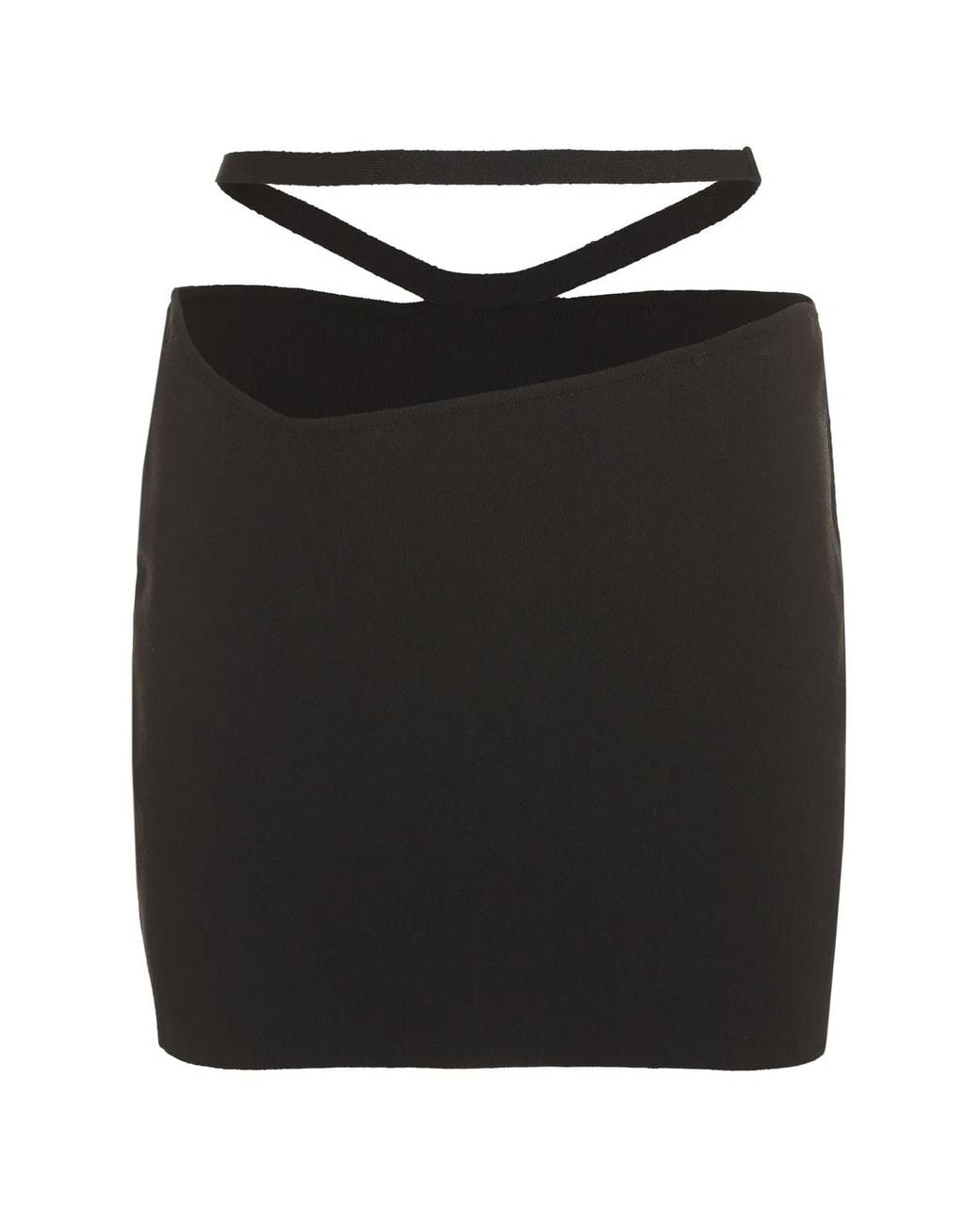 ANDREADAMO Black Andreadamo Knitted Mini Skirt