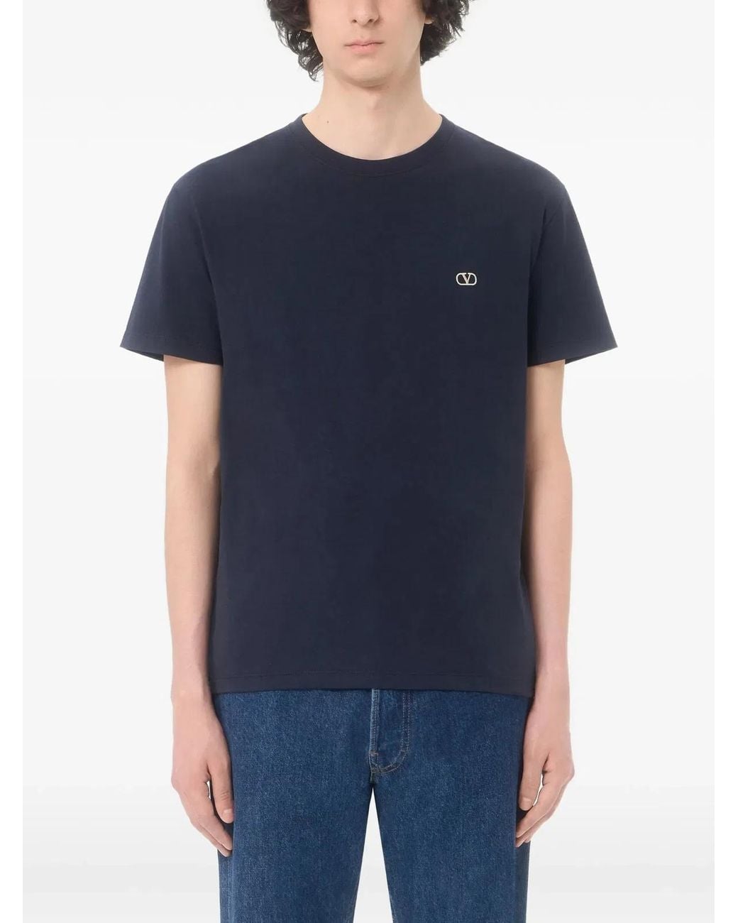 Valentino Blue T-Shirt Jersey for men