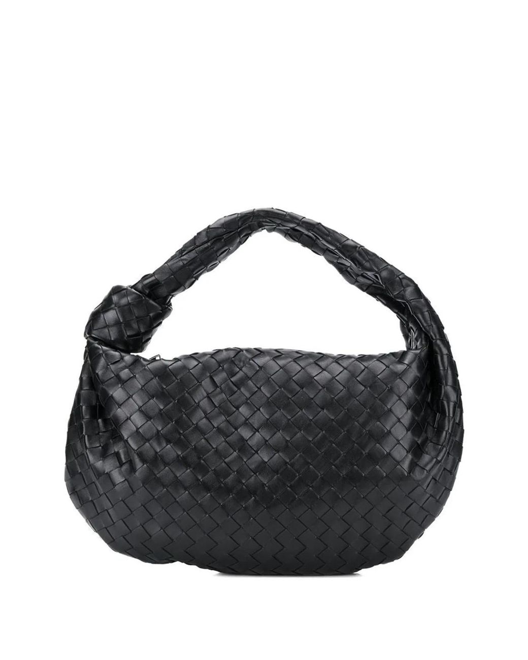 Bottega Veneta Black Jodie Intrecciato Shoulder Bag