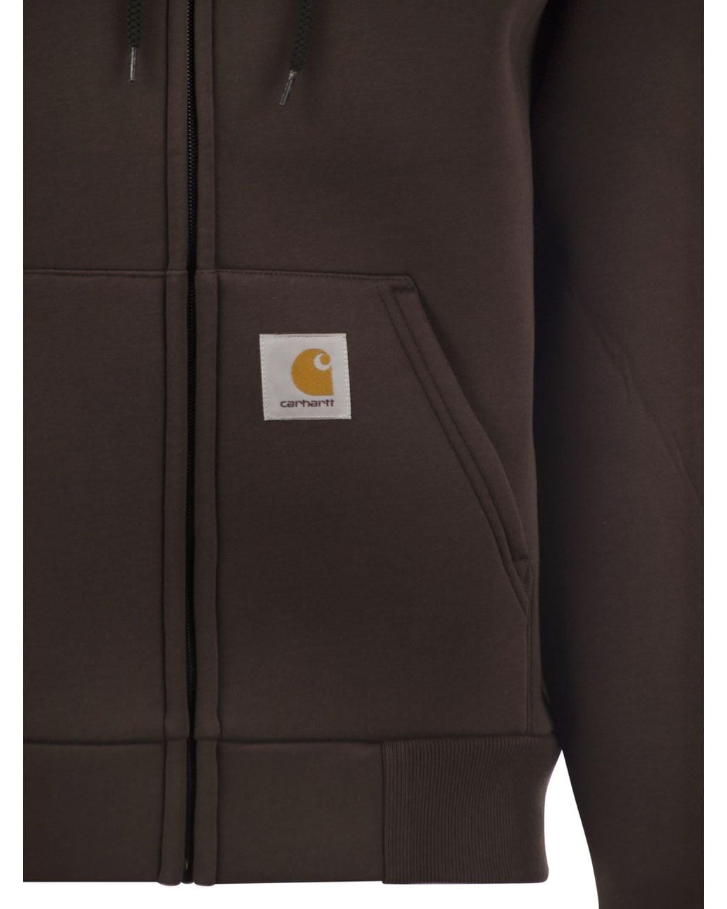 Carhartt Black Zip-Up Hooded Sweatshirt