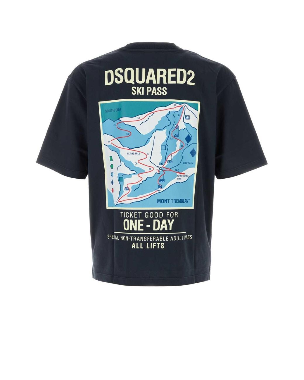 DSquared² Blue Loose Fit Tee for men