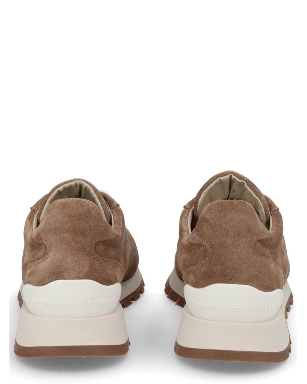Brunello Cucinelli Brown Suede Sneaker