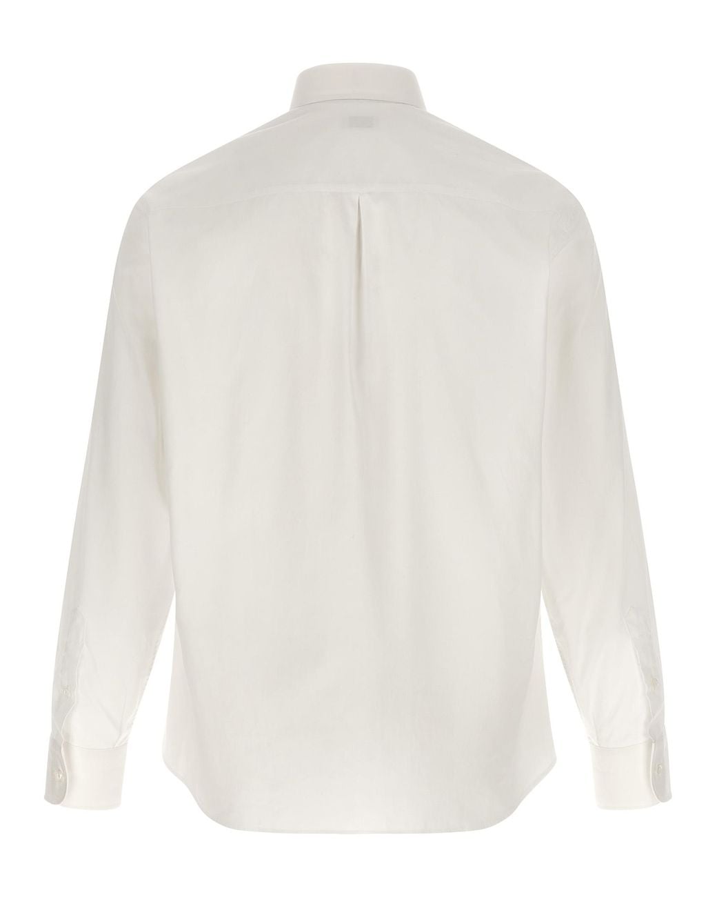 Brunello Cucinelli White Cotton Shirt for men