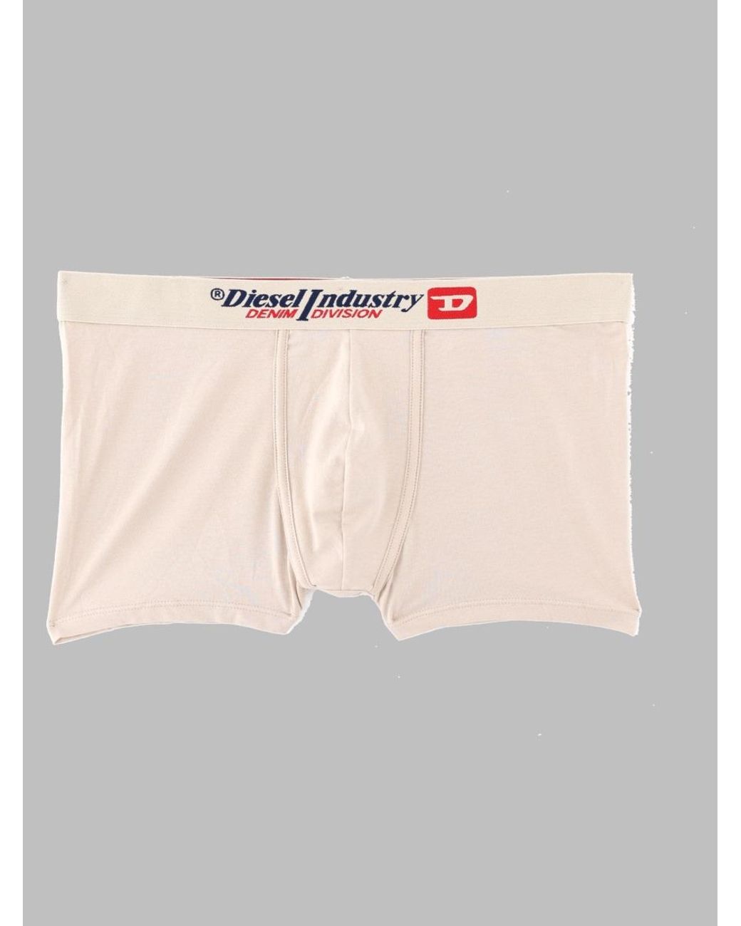 DIESEL Gray Patterned Knit Trunks for men