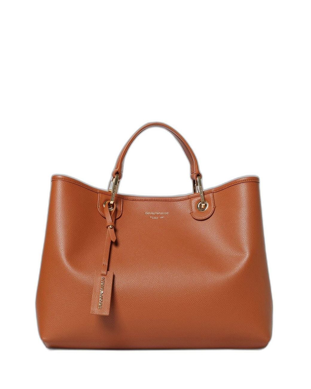 Emporio Armani Brown Myea Medium Tote Bag