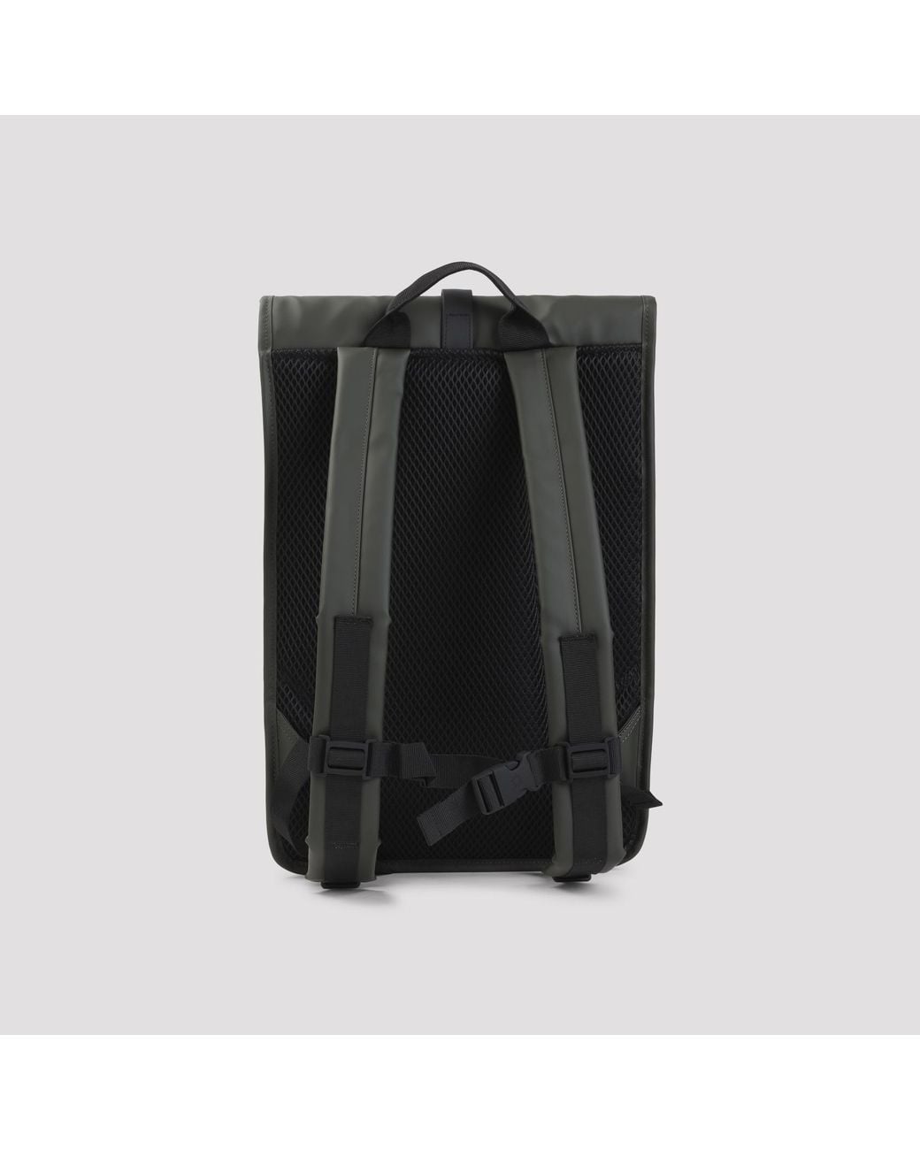 Rains Gray Rooltop Rucksack for men