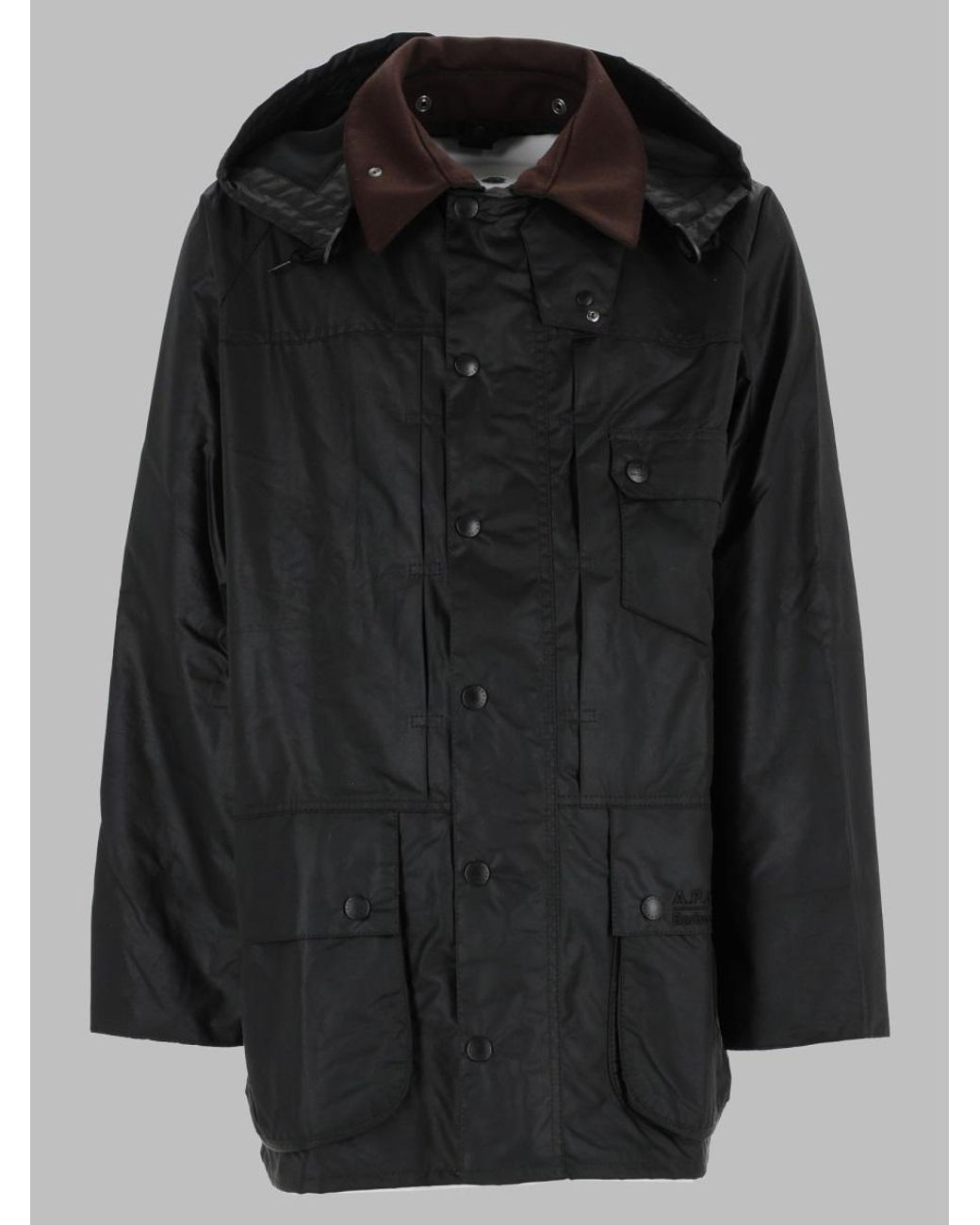 barbour x a.p.c. Black Barbour X A.P.C. for men