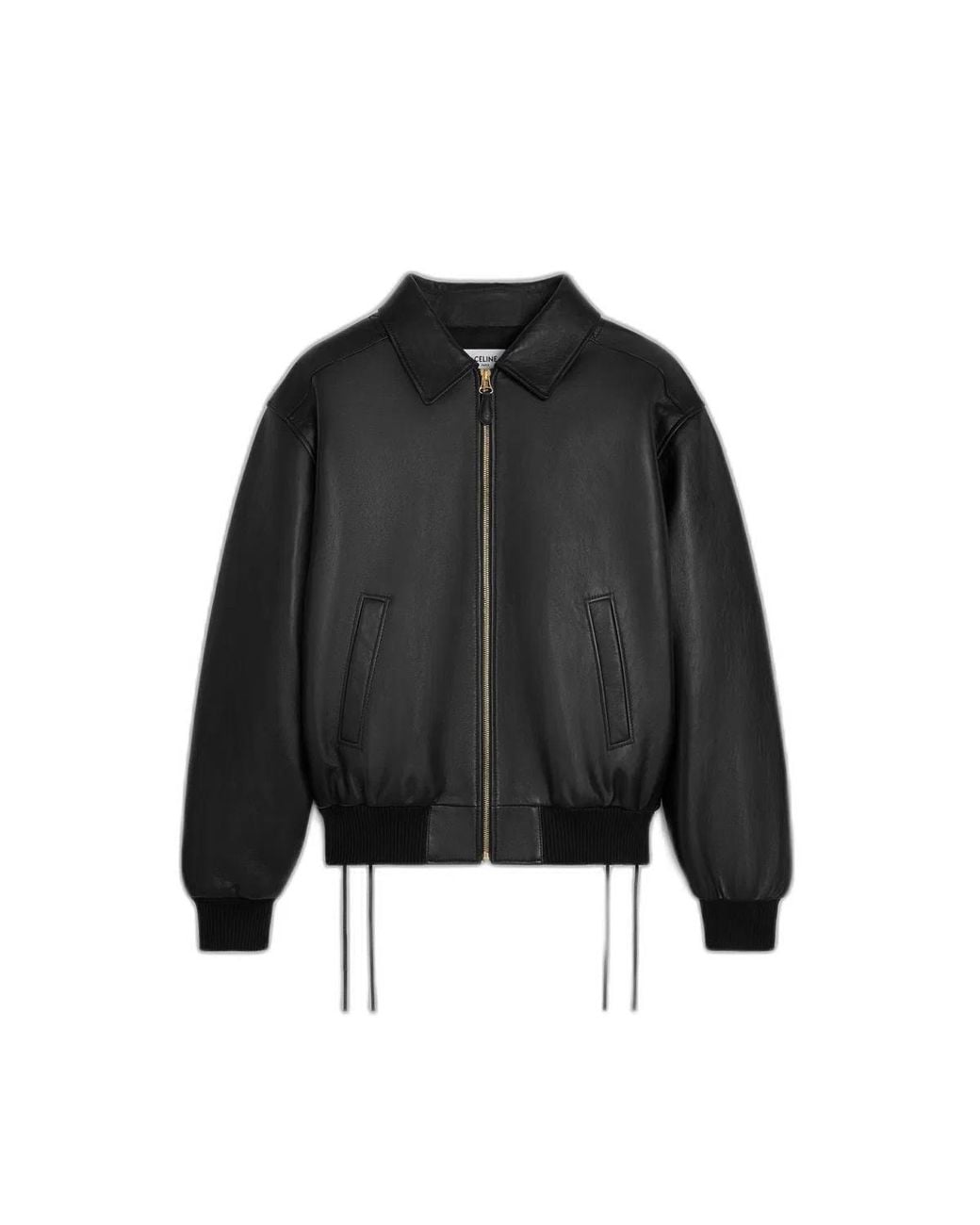 Céline Black Leatherjacket Aviateur
