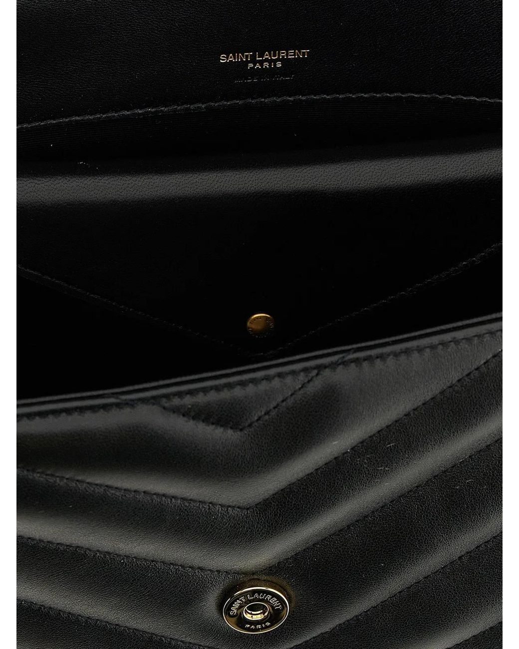 Saint Laurent Black 'Loulou' Medium Shoulder Bag