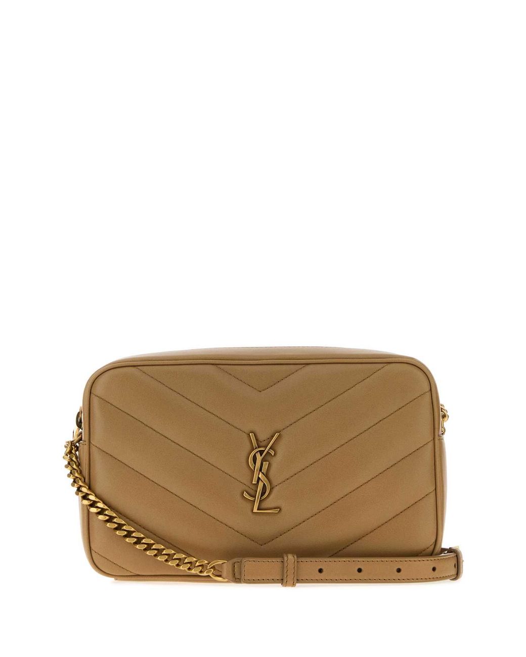 Saint Laurent Brown Loulou Mini Crossbody Handbag