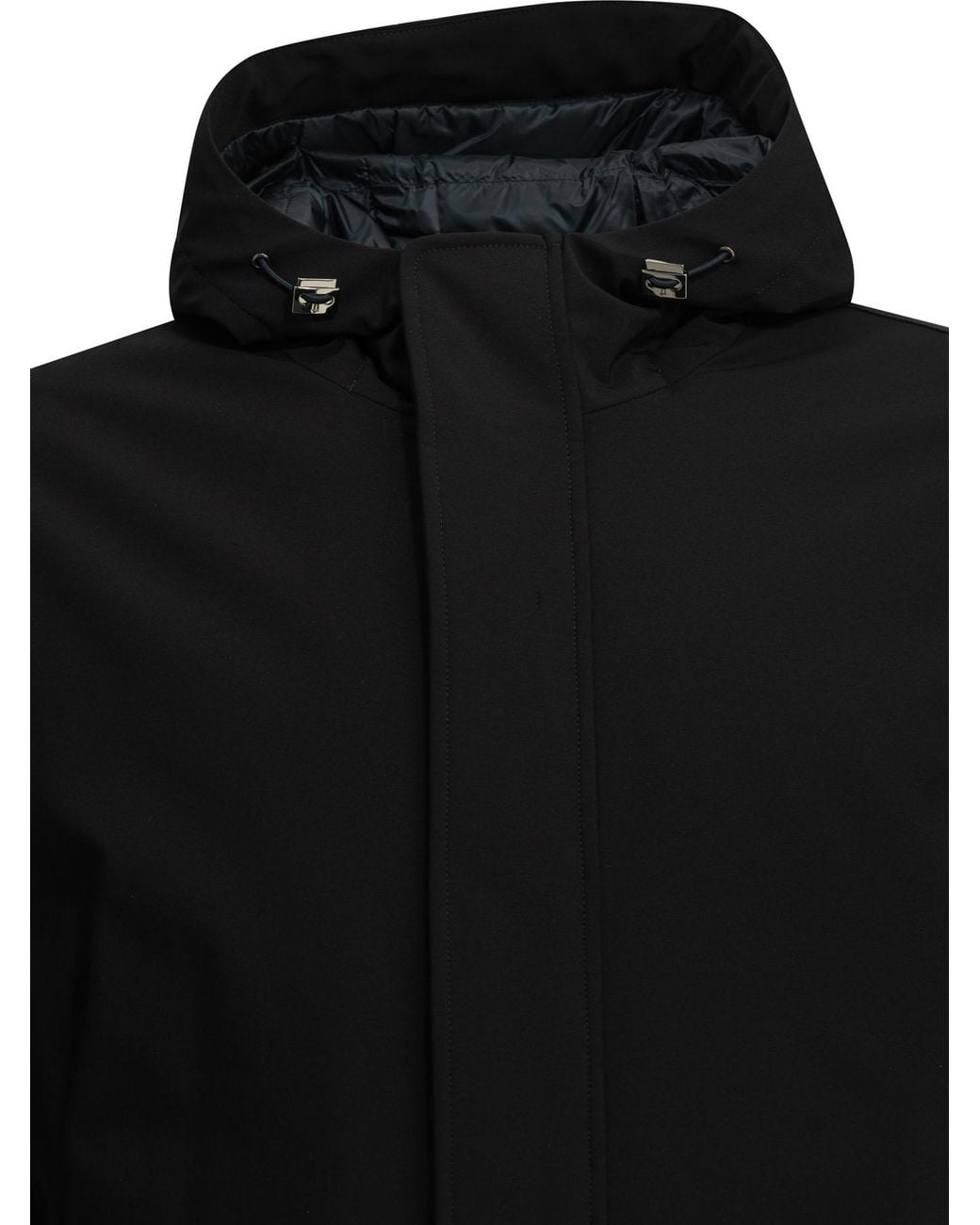 Herno Black Short Down Jacket for men