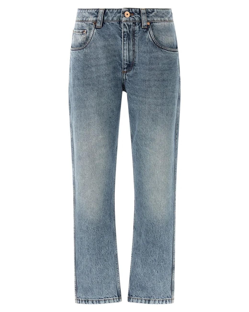 Brunello Cucinelli Blue 'Monile' Denim Jeans